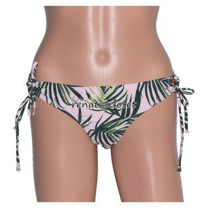 Damsel Juniors' Palm Leaves Ring Side Cheeky Bikini Swim Bottoms NWT